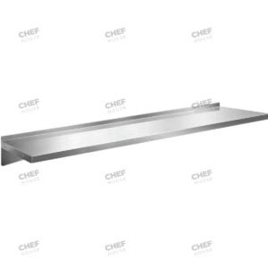 Stainless Steel Solid/Flat Wall Shelf, 1800x300mm Deep