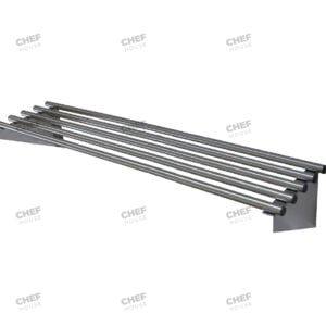 Stainless Steel Pipe Wall Shelf, 1500x300mm Deep
