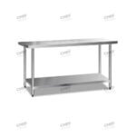 Commercial Stainless Steel Flat Bench, 1829x610 x 900mm High