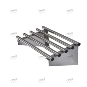 Stainless Steel Pipe Wall Shelf, 500x300mm Deep