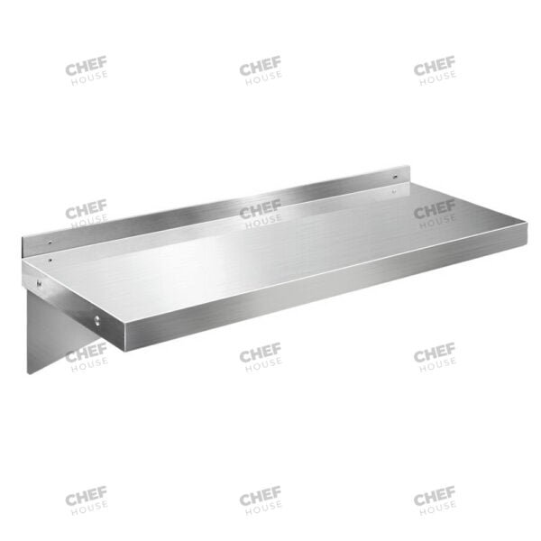 Stainless Steel Solid/Flat Wall Shelf, 900x300mm Deep