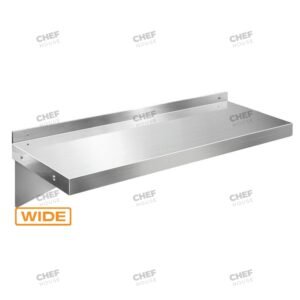 Stainless Steel Solid/Flat Wall Shelf, 900x450mm Deep