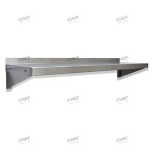 Stainless Steel Solid/Flat Wall Shelf, 1200x300mm Deep