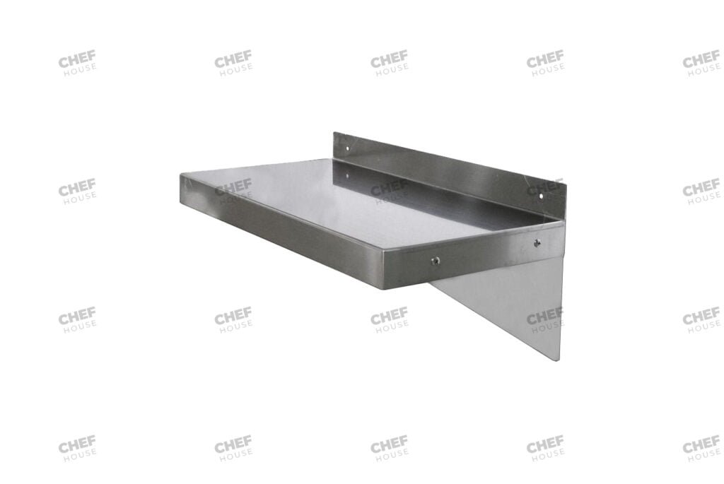 Stainless Steel Solid/Flat Wall Shelf, 400x300mm Deep