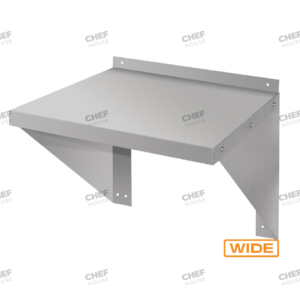 Stainless Steel Solid/Flat Wall Shelf, 400x450mm Deep