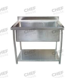 Single Bowl Utility/Trough Stainless Steel Sink, 1000x600 x 900mm high