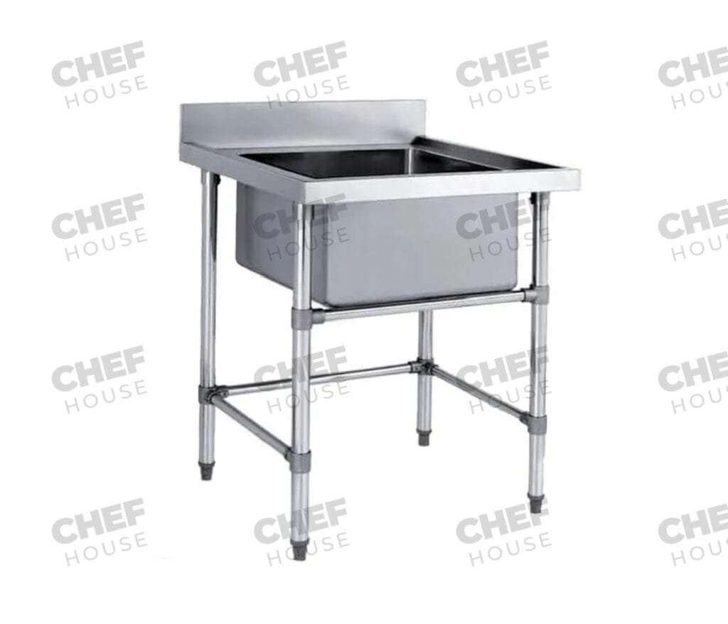 Single Bowl Utility Stainless Steel Sink, 665x700 x 900mm high