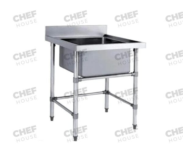 Single Bowl Utility Stainless Steel Sink, 665x700 x 900mm high