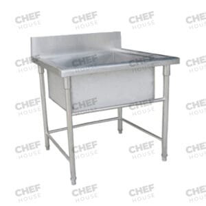 Single Bowl Utility/Trough Stainless Steel Sink, 900x600 x 900mm high