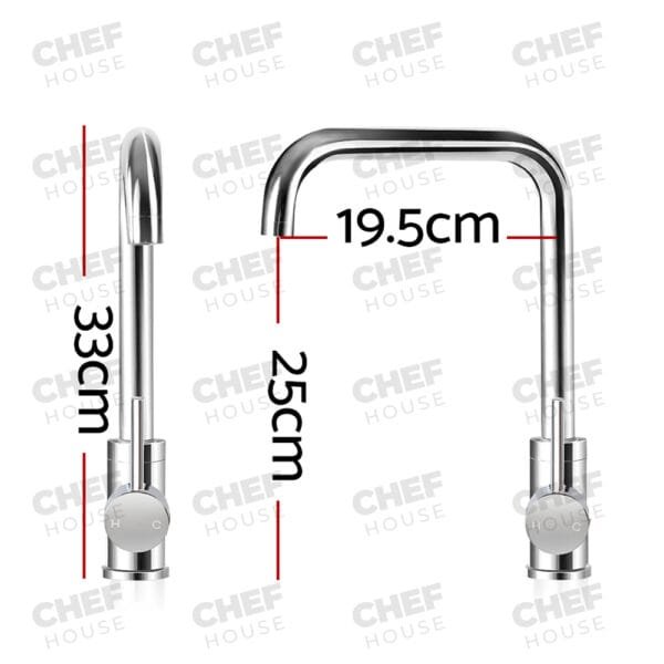 Square Neck Mixer Tap - Image 3