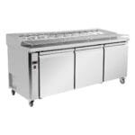Thermaster Three door DELUXE Pizza Prep Bench - PWB200