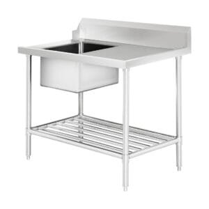 Left Inlet Single Sink Dishwasher Bench SSBD7-1200L/A