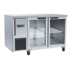 Thermaster Double Glass Door Workbench Fridge - TL1200TNG