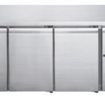 FED-X Stainless Steel Three Door Bench Freezer - XUB7F18S3V