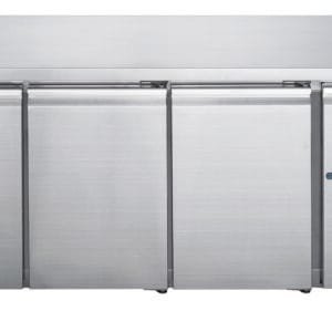 FED-X Stainless Steel Three Door Bench Freezer - XUB7F18S3V