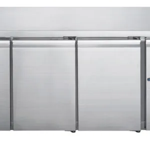 FED-X Stainless Steel Three Door Bench Freezer - XUB7F18S3V