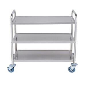 Stainless Steel Catering Trolley - Large, 3 Tier