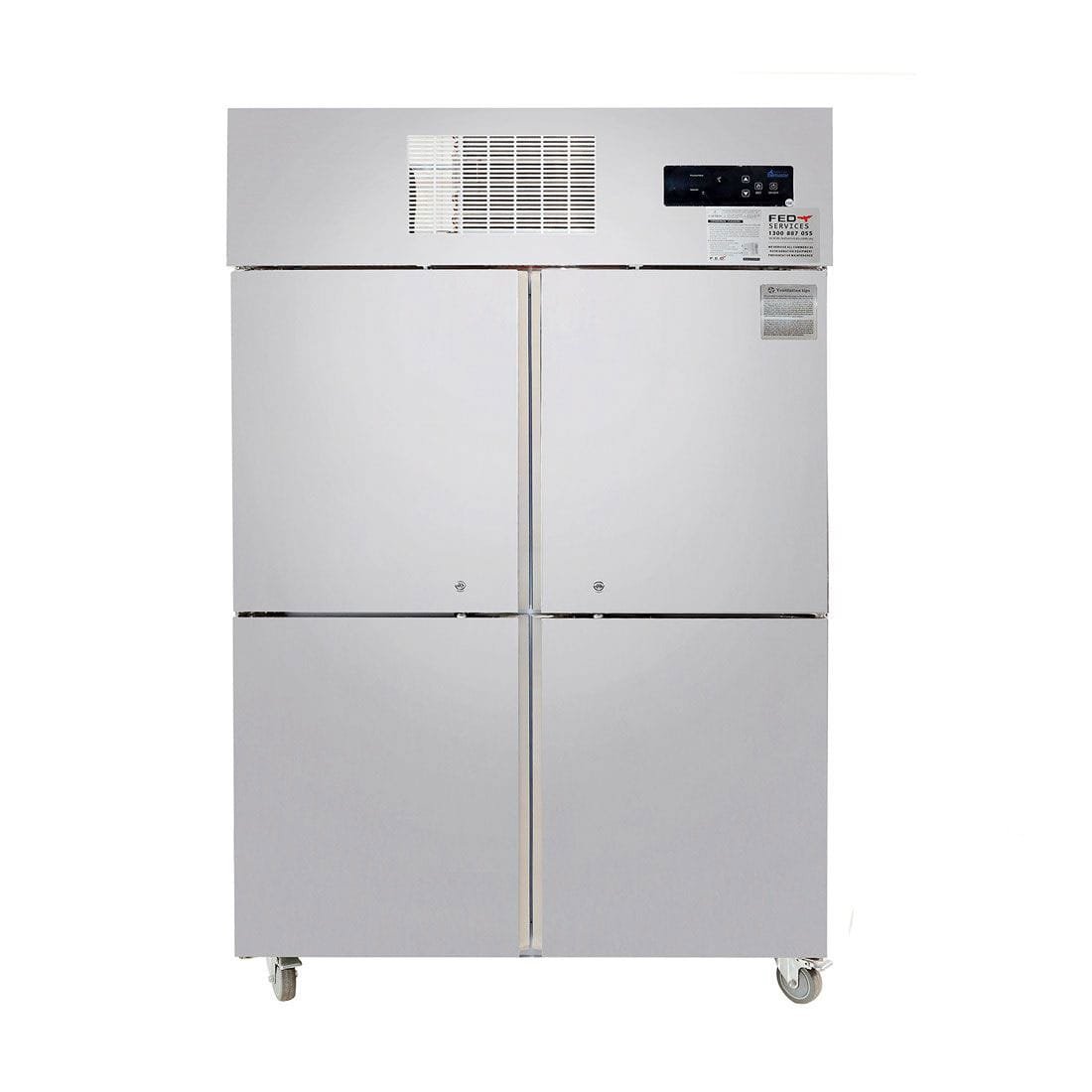 Thermaster TROPICAL 4 x Half door SS Fridge - SUC1000