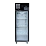 Single Glass Door Upright Fridge Black Stainless Steel - SUCG500B