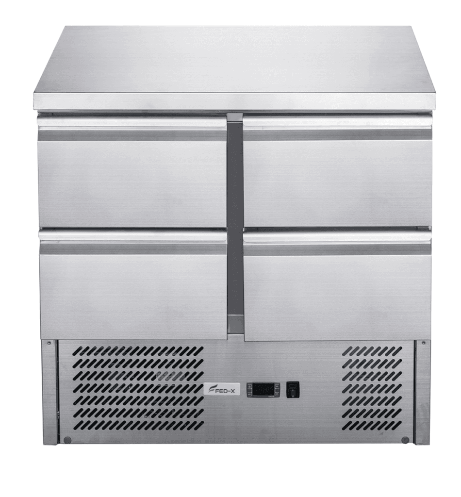 FED-X Four Drawer Compact Workbench Fridge - XGNS900-4D