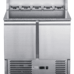 FED-X Two Door Salad Prep Fridge with Marble Top - XGNS900E