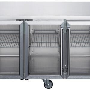 FED-X Four Glass Door Bench Fridge  - XUB7C22G4V