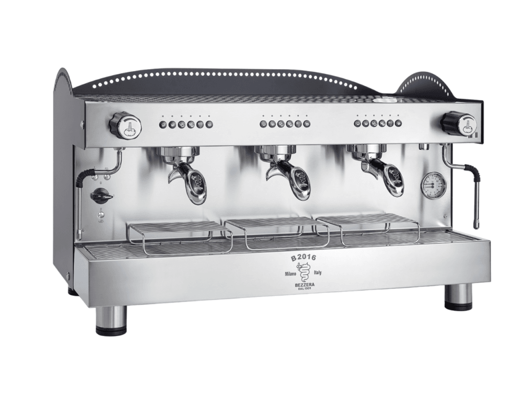 Bezzera 3L Black 3-Group Professional Espresso Machine BZB2016B3DE