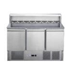 FED-X Three Door Salad Prep Fridge with Marble Top - XGNS1300E