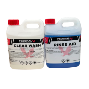 DISHWASHER CHEMICAL CLEANING PACK (Clear Wash 2L + Rinse Aid 2L) - DH-PACK
