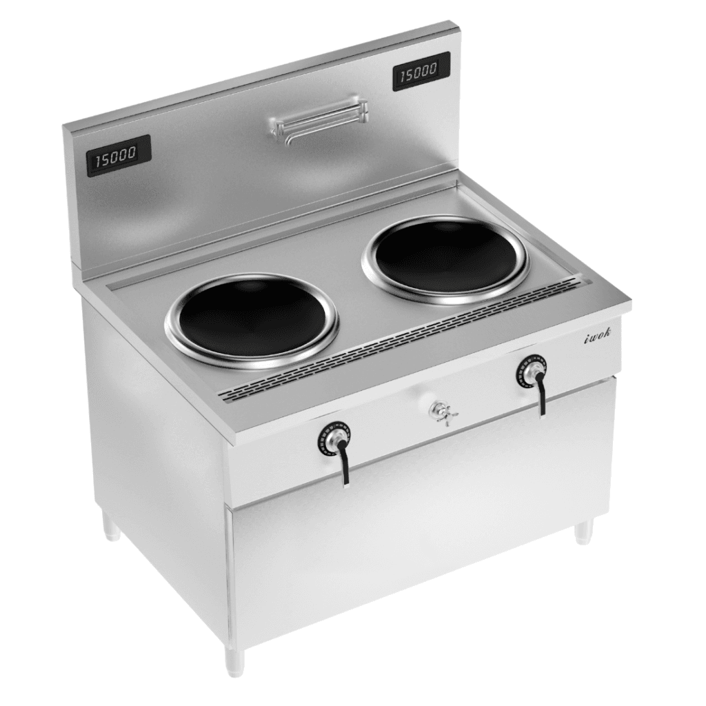 IWOK Commercial Induction Double Wok – IWOK-2