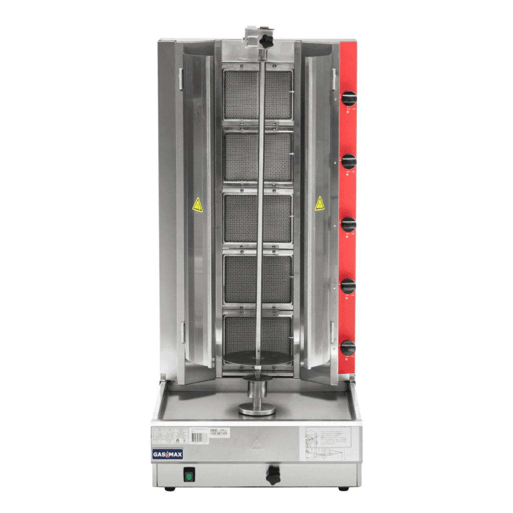 Gasmax Semi-automatic 5 Burner LPG Kebab Machine - KB-5LPG