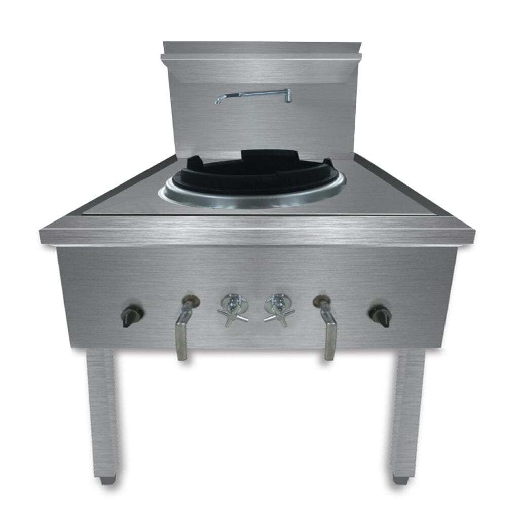 Gasmax Waterless LPG Single Wok Chimney Burner - WW-1LC